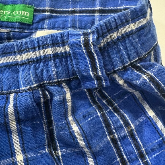 Men’s Blue Plaid Golf Knickers Pants with Green Cuffs. Comfort Elastic Sides. - Picture 6 of 12